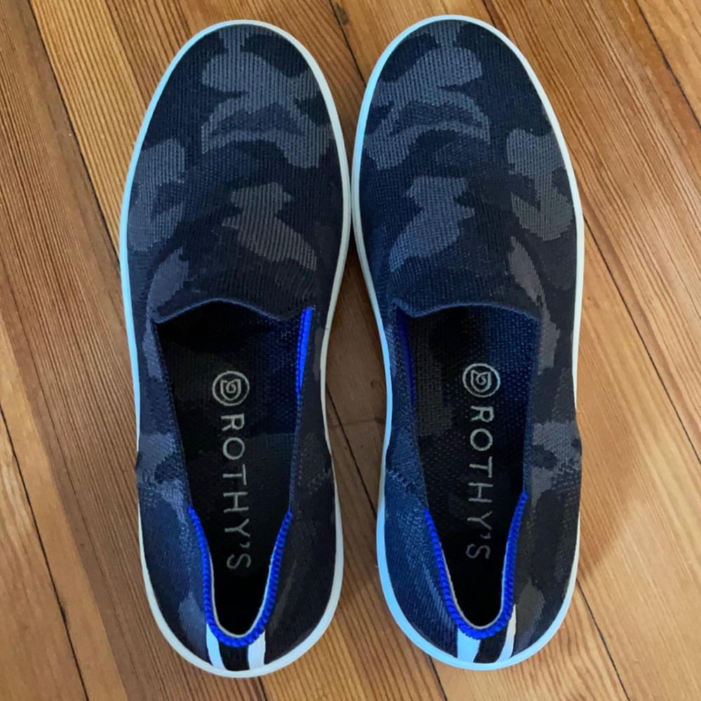 Grey Camo Rothy’s Sneakers Size 7